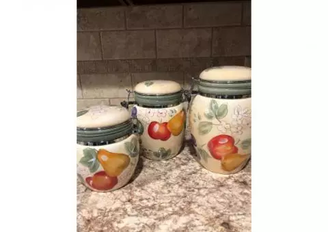 3 piece canister set